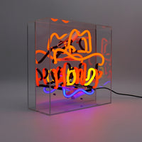 Howdy" Glas-Neonschild