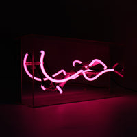 HUB (Liebe auf Arabisch)" Glas-Neonschild
