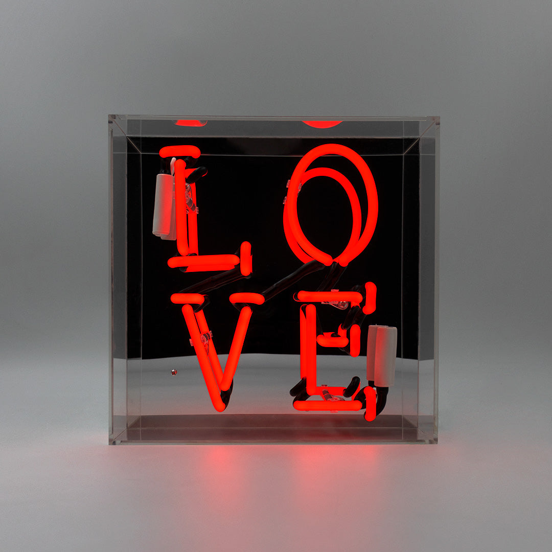 Enseigne néon 'Love' - Rouge