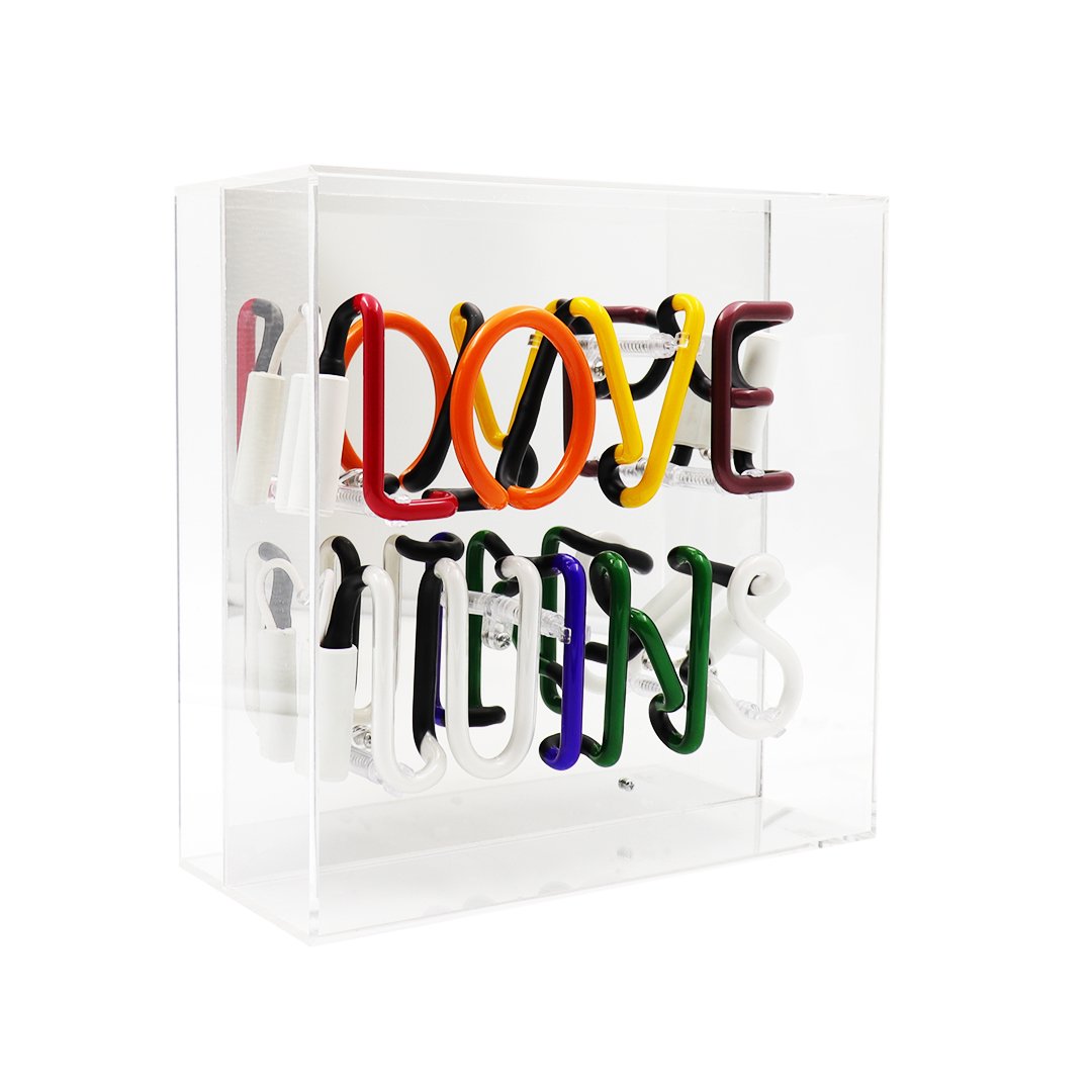 'Love Wins' Acrylic Box Neon Light - Locomocean