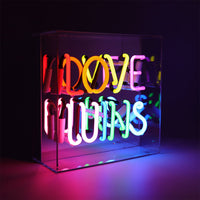 'Love Wins' Acrylic Box Neon Light - Locomocean
