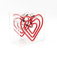 Mini-Glas-Neonschild 'Herz'