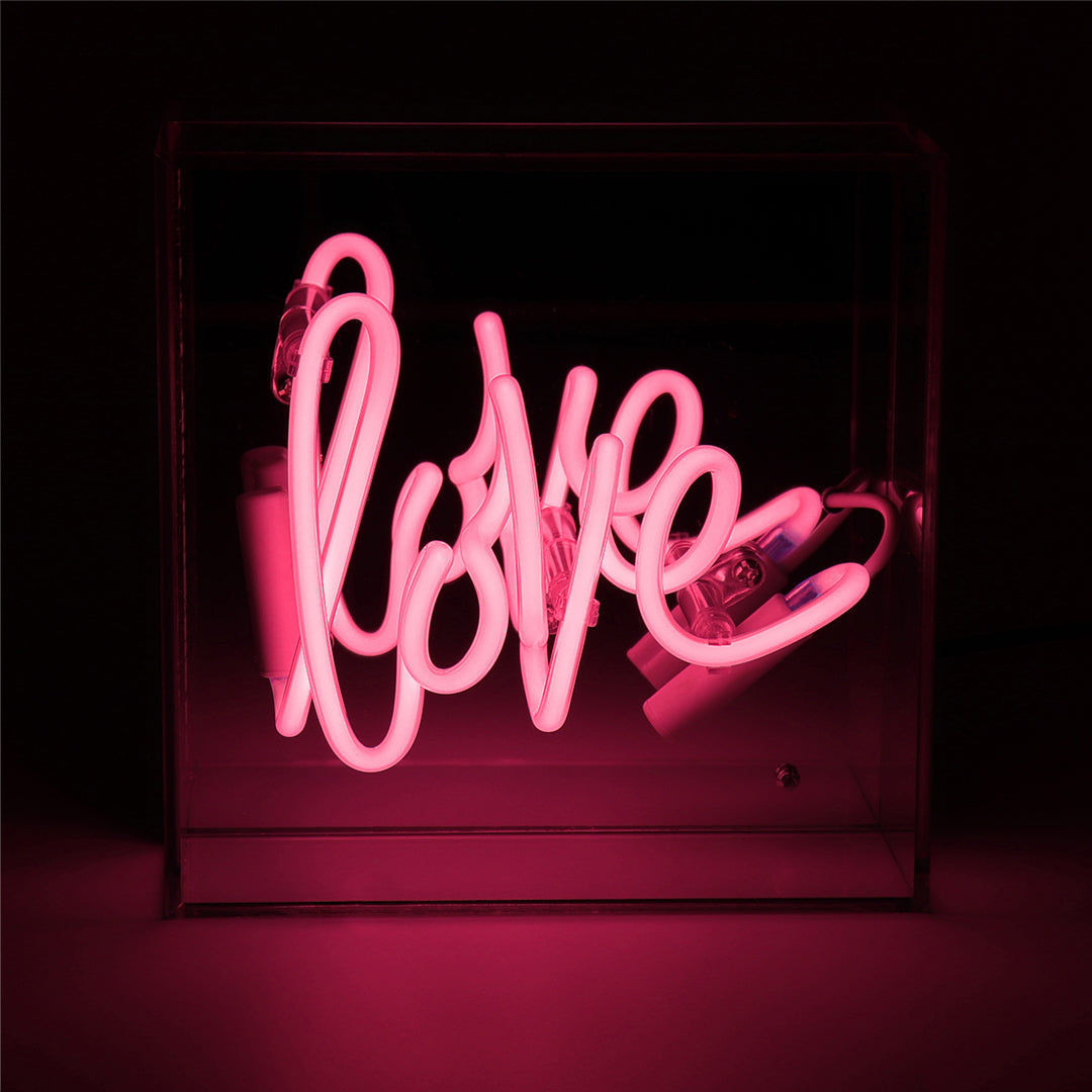 Mini enseigne néon en verre 'Love'