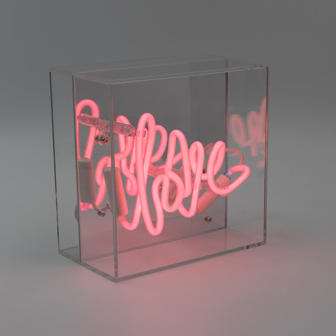 Mini enseigne néon en verre 'Love'