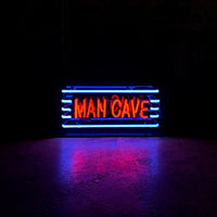 'Man Cave' Glass Neon Sign
