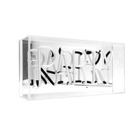 Party"-Glas-Neonschild - Rosa