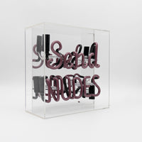 Glas-Neonschild 'Nacktbilder senden