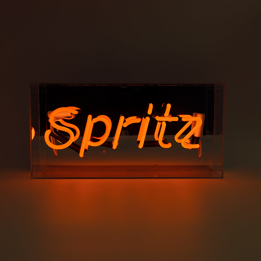 'Spritz' Glass Neon Sign