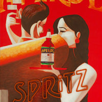 'Spritz' Wall Artwork with LED Neon - STANDARD