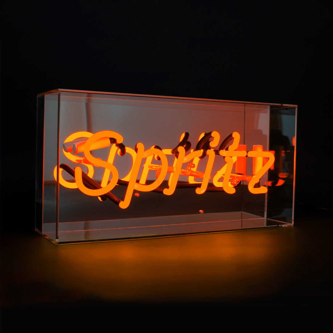 'Spritz' Glass Neon Sign
