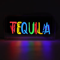 Neonschild 'Tequila' aus Glas