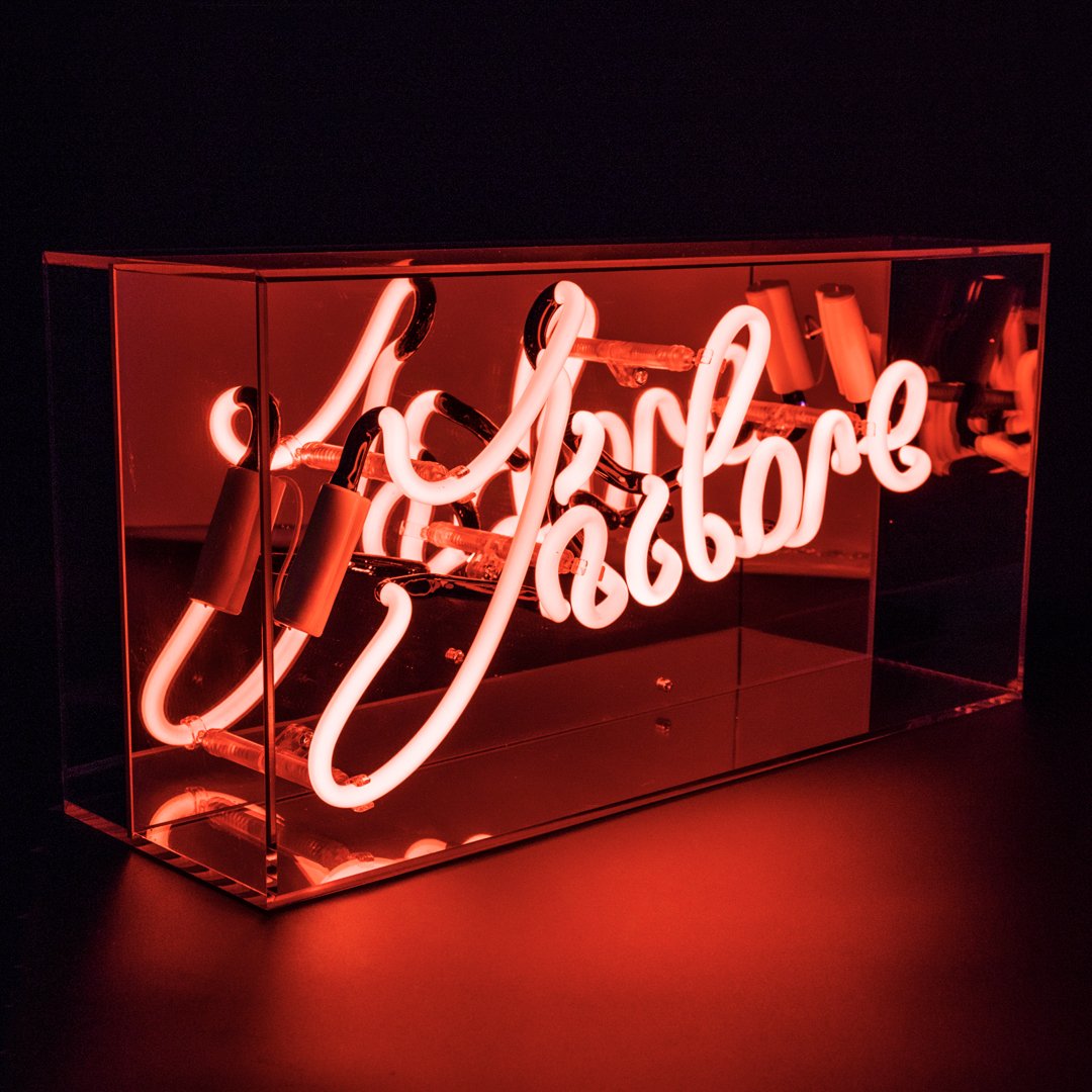 'J'adore' Acrylic Box Neon Light - Locomocean