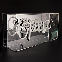 'Open' Acrylic Box Neon Light - Locomocean