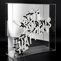 'Shit Happens' Large Acrylic Box Neon Light - Locomocean