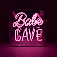 'Babe Cave' Acrylic Box Neon Light - Locomocean