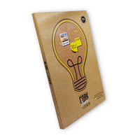 LED-Korkplatte - Glühbirne