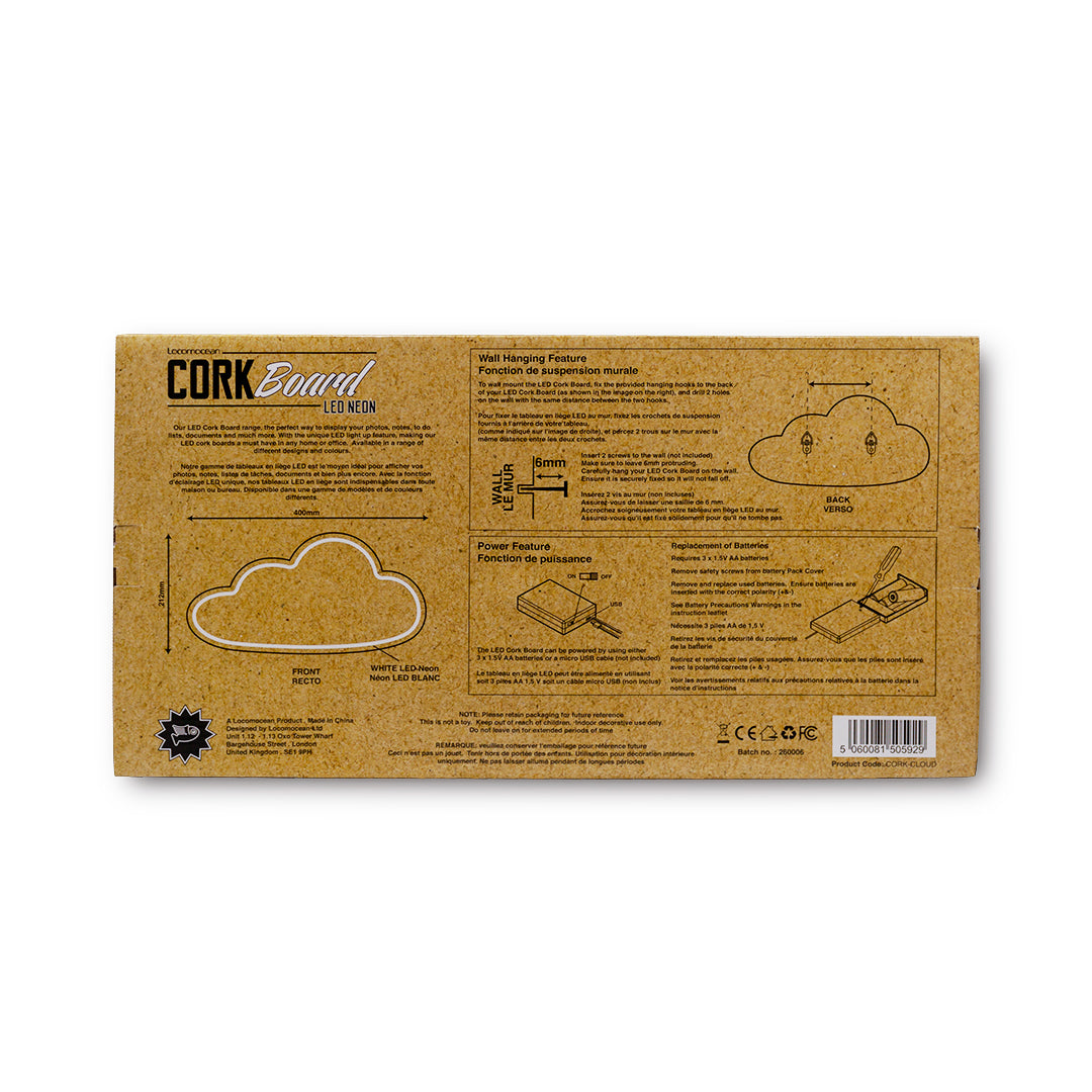 LED Corkboard - Cloud