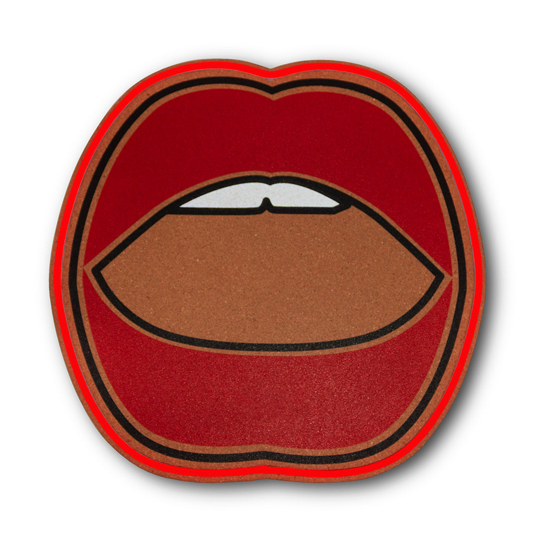 Tableau en liège avec LED - Mouth (Bouche)