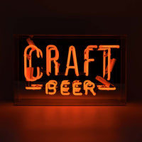 Craft Beer' Großes Glas-Neonschild