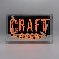 Craft Beer' Großes Glas-Neonschild