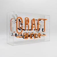 Craft Beer' Großes Glas-Neonschild