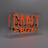 Craft Beer' Großes Glas-Neonschild