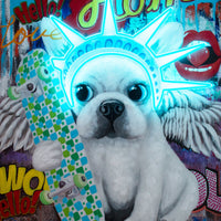 'Liberty Dog' Wall Artwork - LED Neon - Locomocean