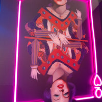 Wandmalerei (LED-Neon) - Marilyn