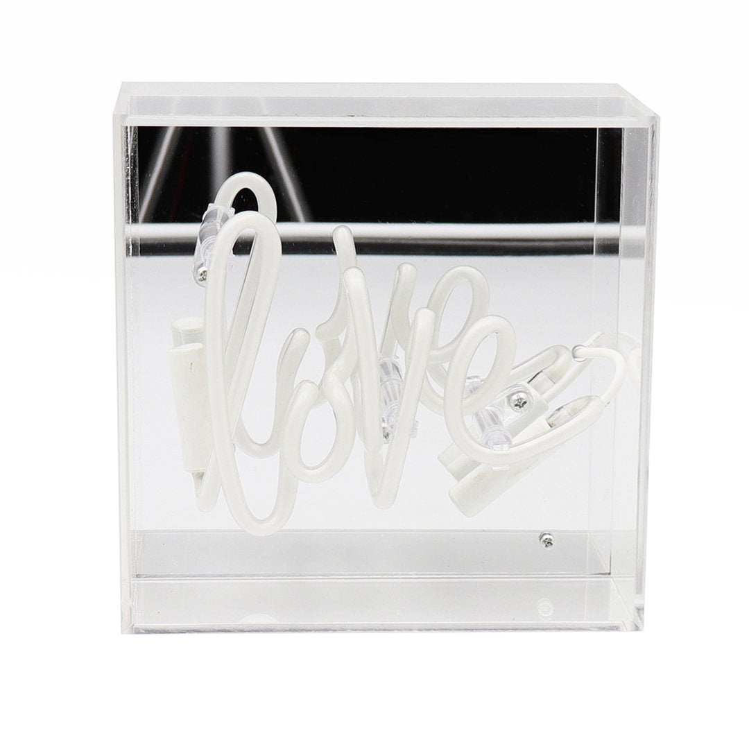 'Love' Mini Acrylic Box Neon Light - Locomocean