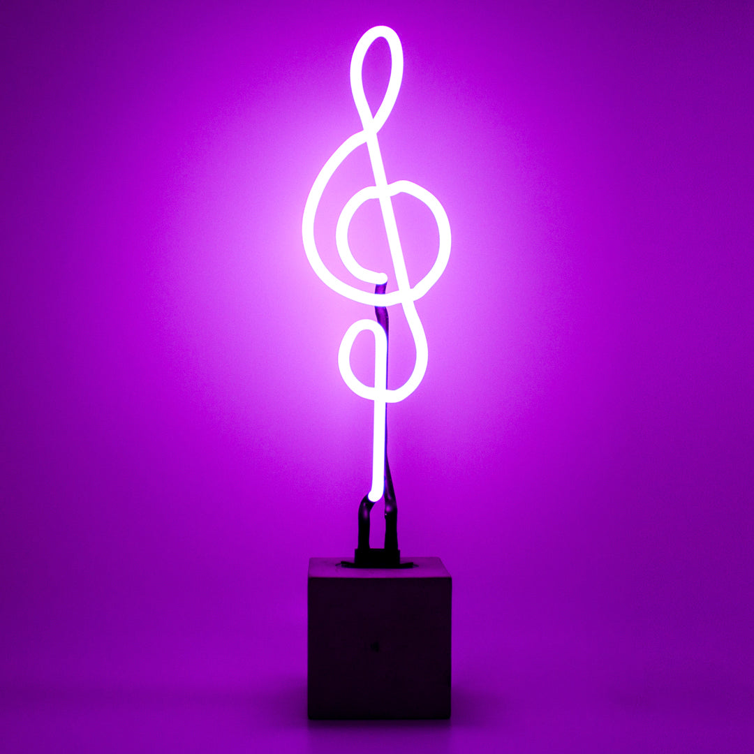 Neon 'Clef' Sign