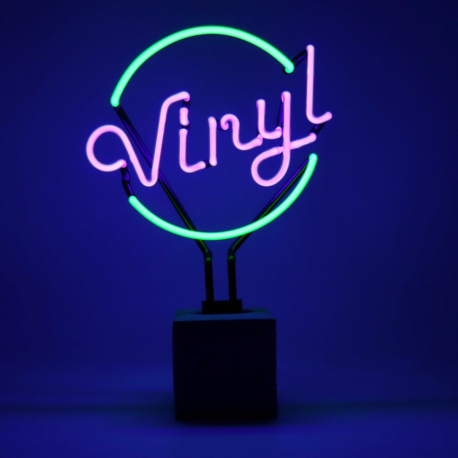 Neon 'Vinyl' Sign
