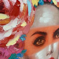 Wall Painting - 'Woman with Floral Headdress'