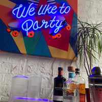 'We Like to Party' Wandkunstwerk - LED Neon