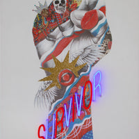 'Survivor' Wall Artwork - LED Neon - Locomocean