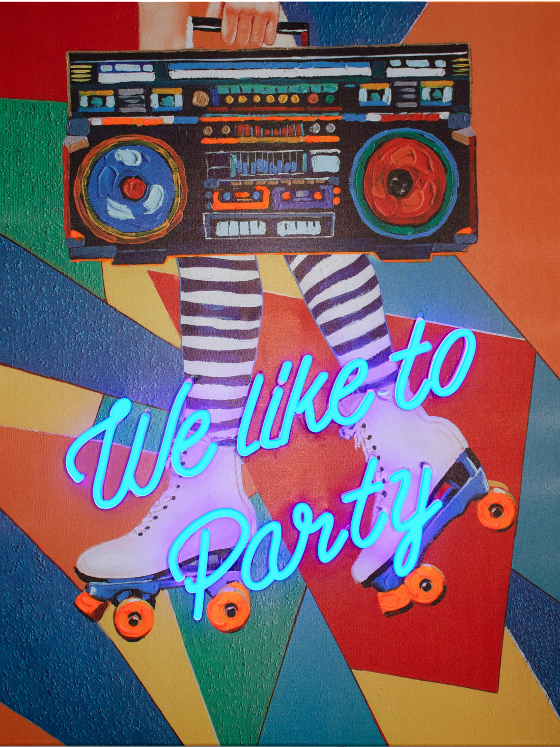 'We Like to Party' Wall Artwork - LED Neon - Locomocean