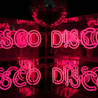 Disco' Glass Neon Sign - Pink