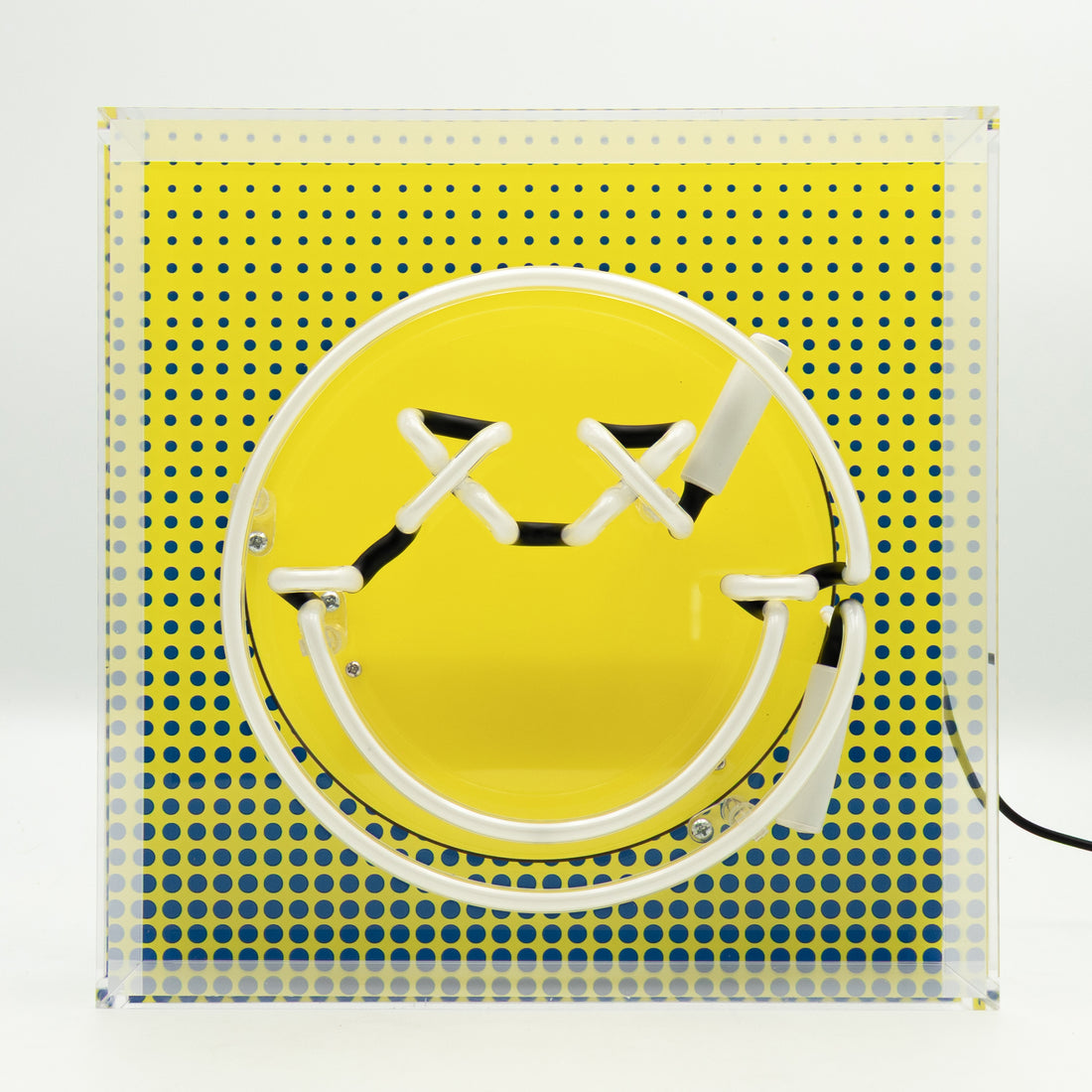 Fun Smile Pink: SW Smiley Acrylic Box Glass Neon