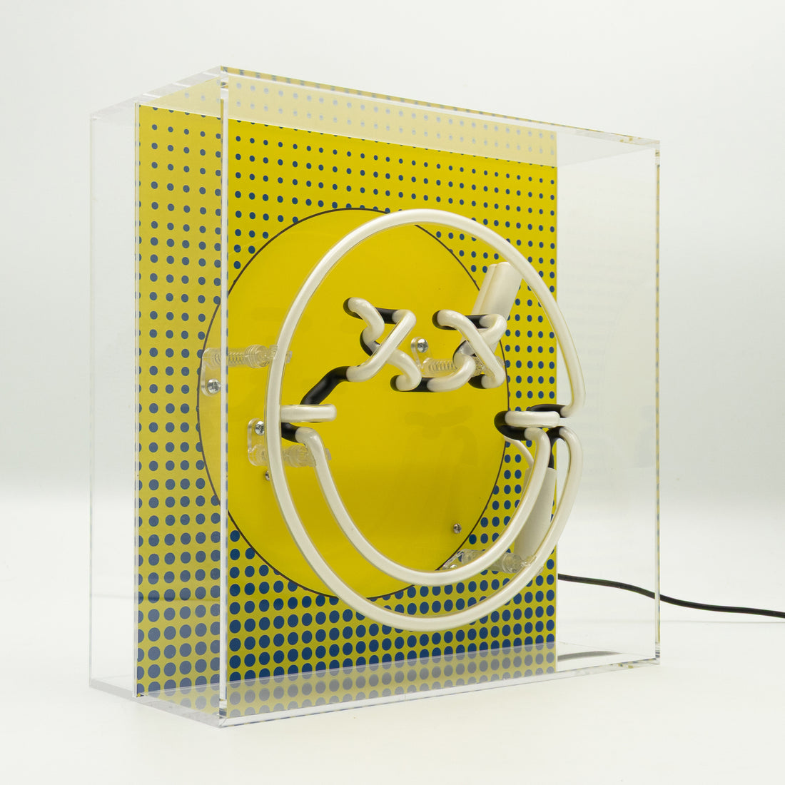 Fun Smile Pink: SW Smiley Acrylic Box Glass Neon