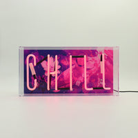 'Chill' Glass Neon Sign