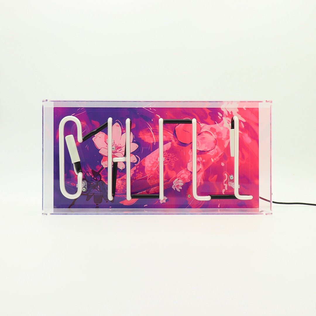 'Chill' Glass Neon Sign