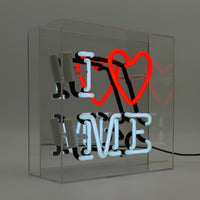 'I Love Me' Glass Neon Sign