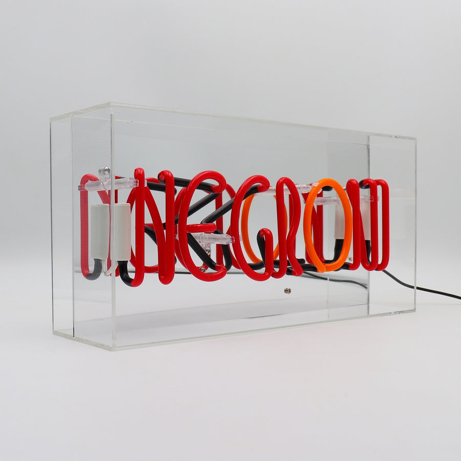 Neon-Schild 'Negroni' aus Glas