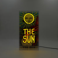 'The Sun' Tarot Glass Neon Box Sign