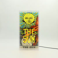 'The Sun' Tarot Glass Neon Box Sign