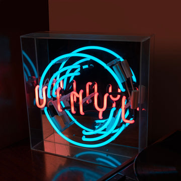 Insegna al neon in vetro di grandi dimensioni 'Vinyl