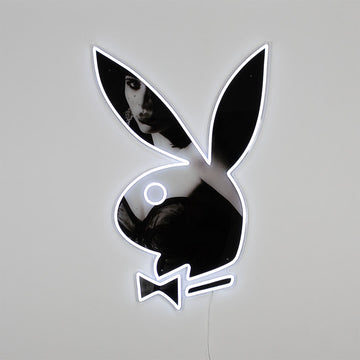 Playboy X Locomocean - Conejito Playboy B&N LED Neón Montable en Pared (Pre-Orden)