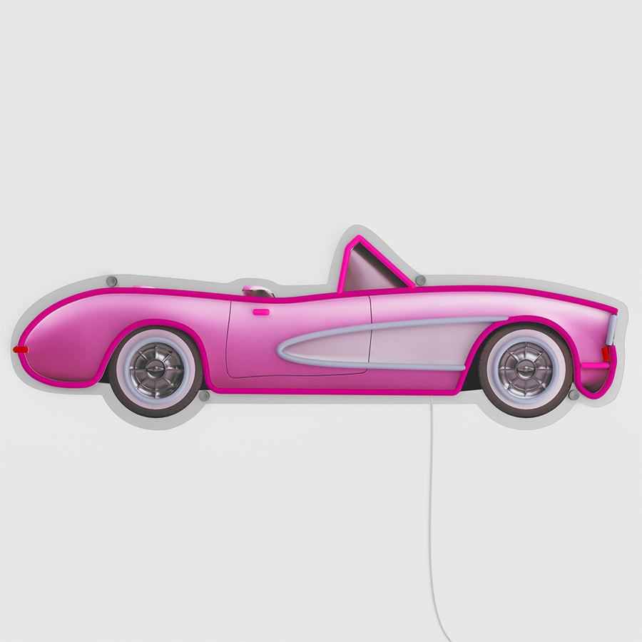 Classic Pink Car Neon LED Sign - Wall Mounted