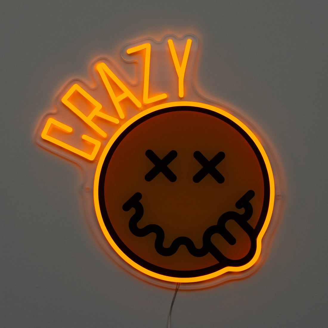 Crazy: S.W.Smiley LED Neon Wall Sign