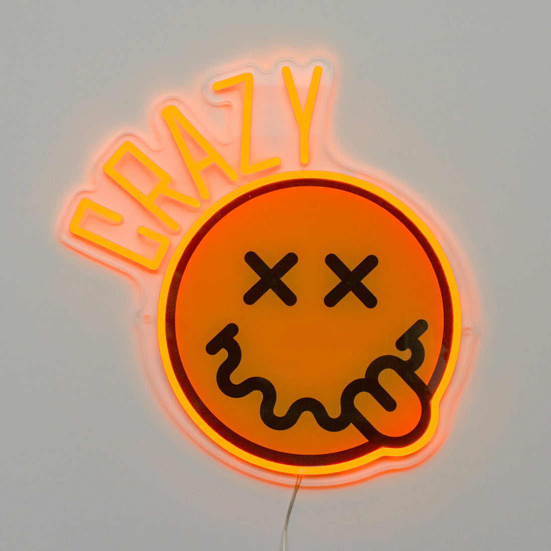 Crazy: S.W.Smiley LED Neon Wall Sign