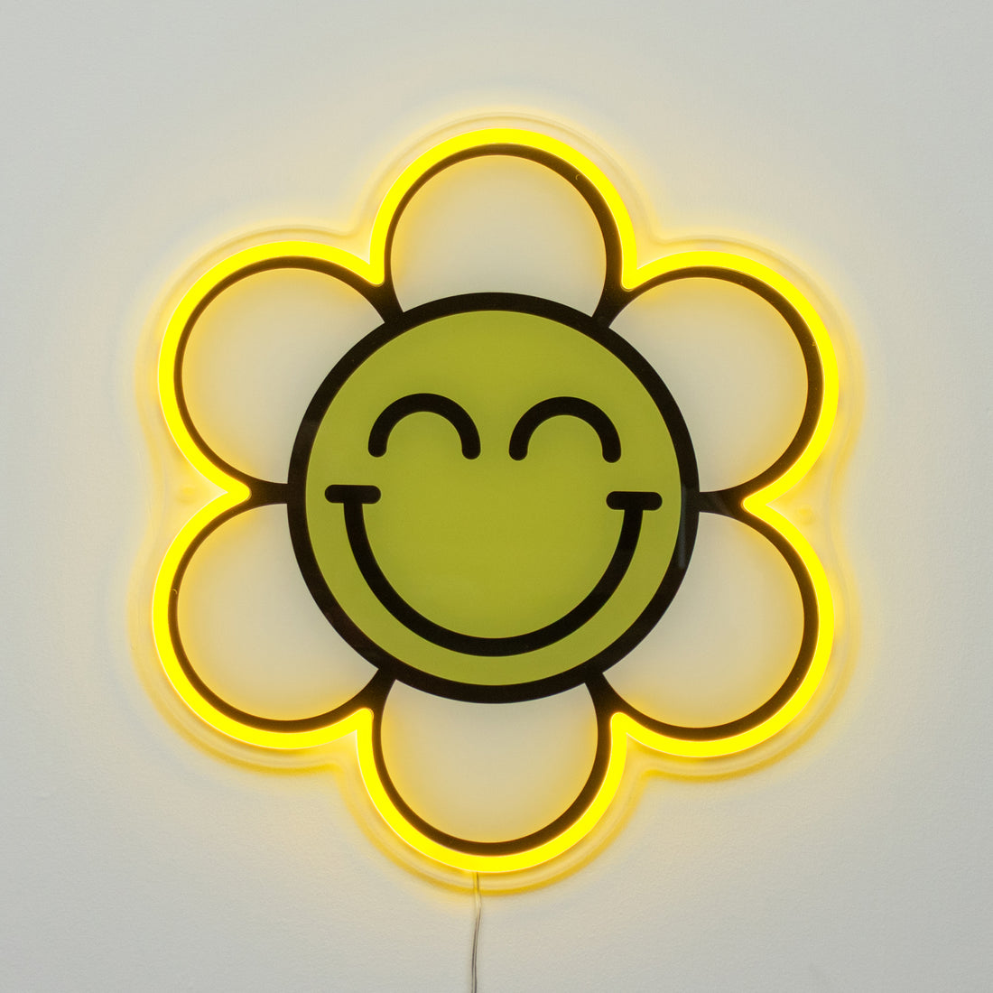 Happy Flower: S.W.Smiley LED Neon Wall Sign